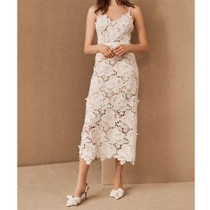 Anthropologie Frida BHLDN 3-D rose dress
